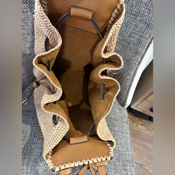 Ulla Johnson Daphne Raffia Tote Bag in Natural - Picture 10 of 14